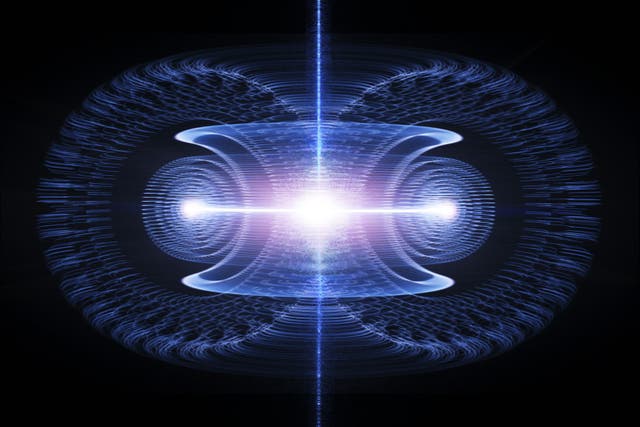 <p>An illustration of antimatter</p>
