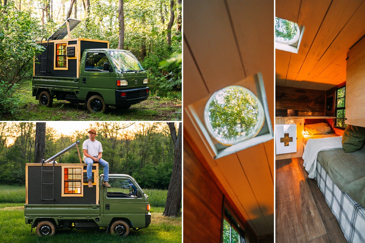 Is this the world’s smallest mobile house? Inside the tiny home on wheels that’s just 7-feet long (but has a toilet and shower)