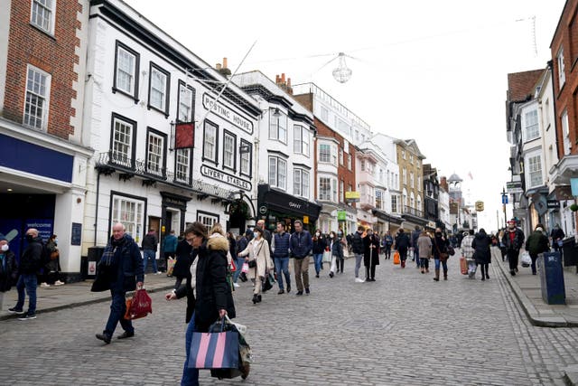 UK inflation has hit its highest level since the start of last year after a flurry of painful bill rises for households (Adam Davy/PA)