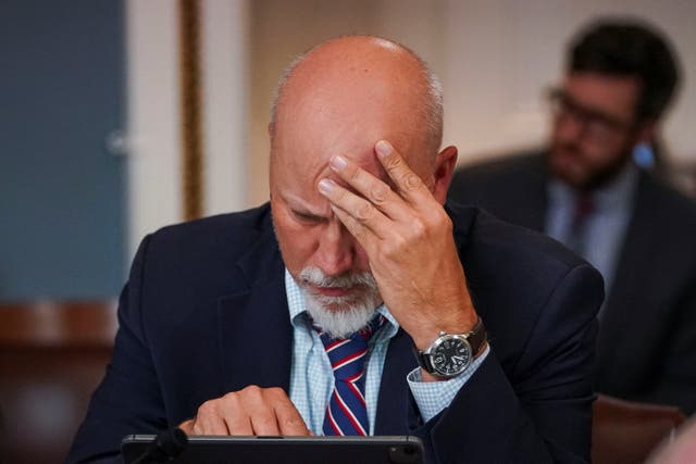 <p>Chip Roy and other deficit hawks balked at passing the Senate’s version of the budget reconciliation bill but in the end most backed down</p>