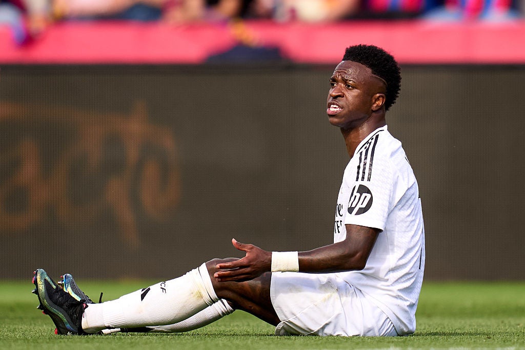 <p>Five fans have been found guilty of a hate crime against Vinicius Jr</p>