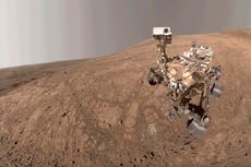 NASA's Mars Perseverance snaps a selfie as a Martian dust devil blows by