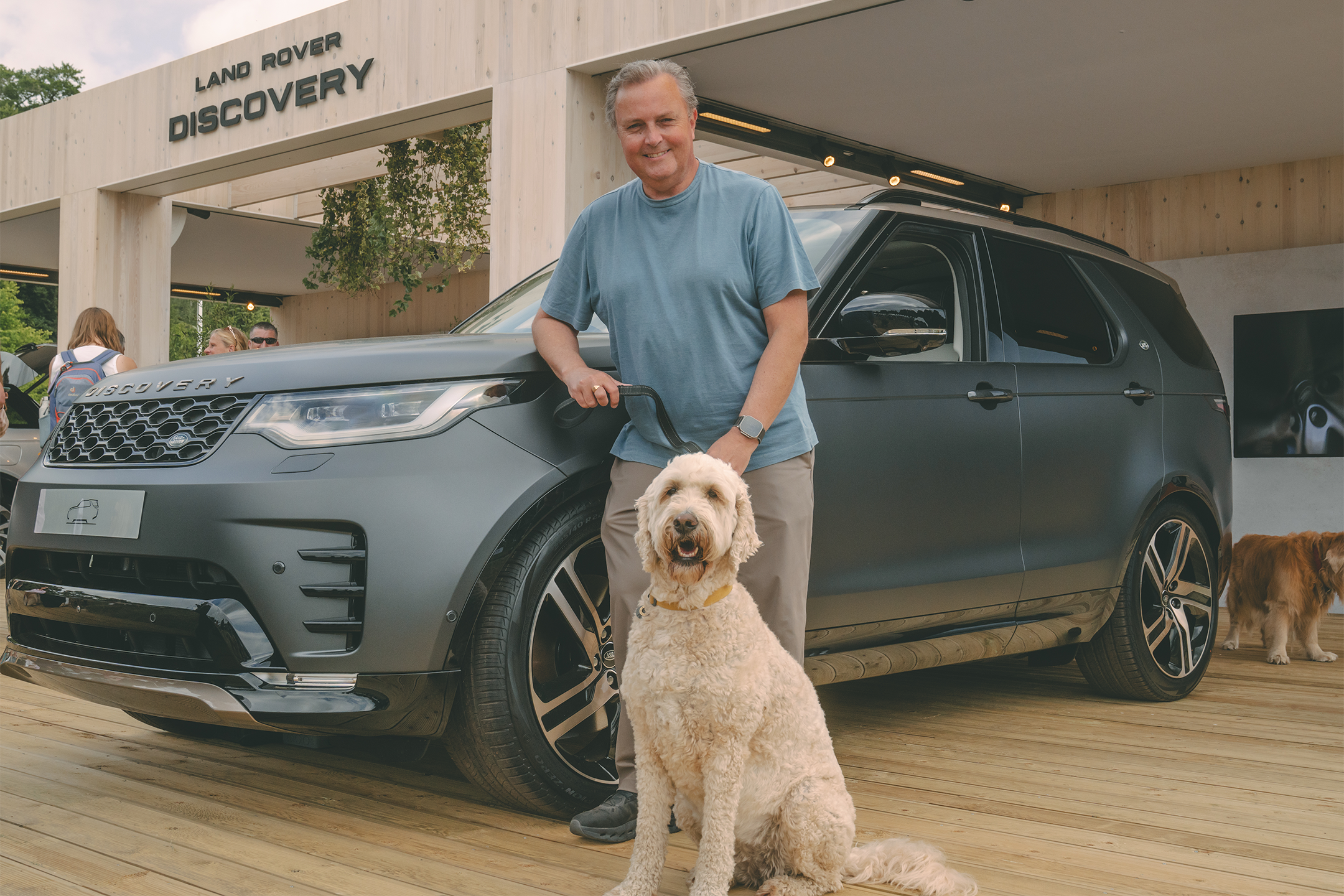 Editor Steve Fowler and his tireless assistant Sky attend the annual Goodwoof festival
