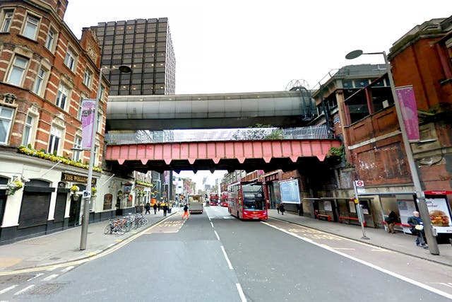 <p>The passenger foot bridge connecting London’s Waterloo and Waterloo East stations</p>