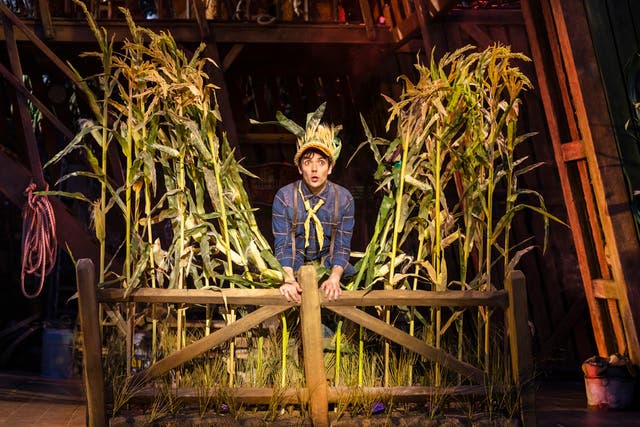 <p>Top of the crops: ‘Shucked’ transfers from Broadway, bringing its American liveliness with it</p>