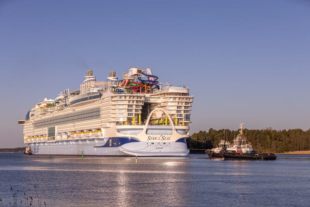 <p>Star of the Seas is undergoing sea trials ahead of its August launch</p>
