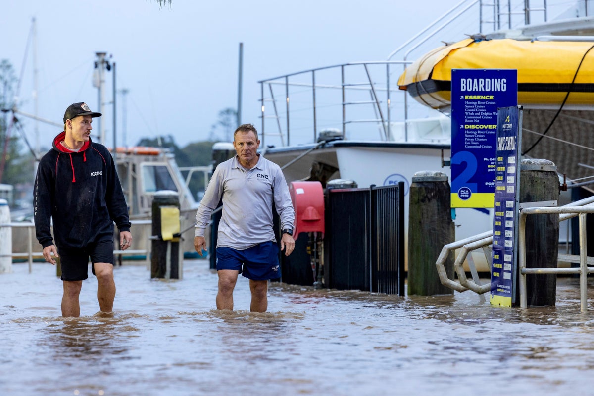 Record floodwaters in eastern Australia leave 1 dead and 3 missing
