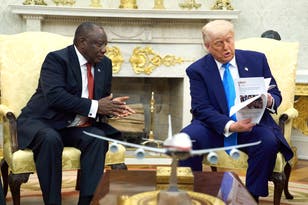 Watch Trump and South Africa’s president in tense exchange 