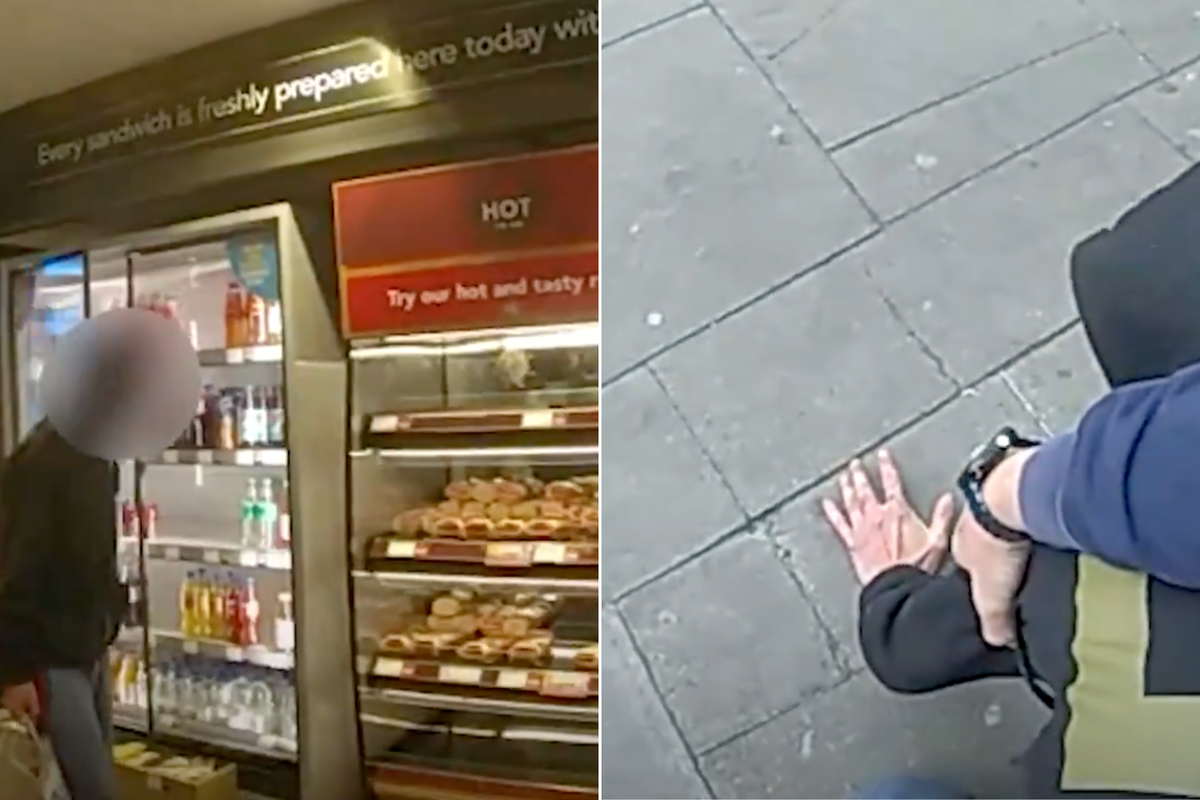 Watch shocking moment prolific Greggs shoplifter’s arrest leads to lifetime ban