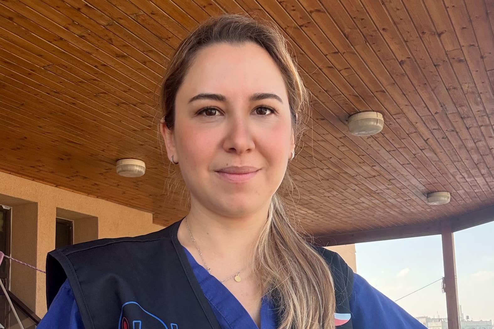 Dr Tiziana Roggio is volunteering at Nasser Hospital in Khan Younis, Southern Gaza (Dr Tiziana Roggio/PA)