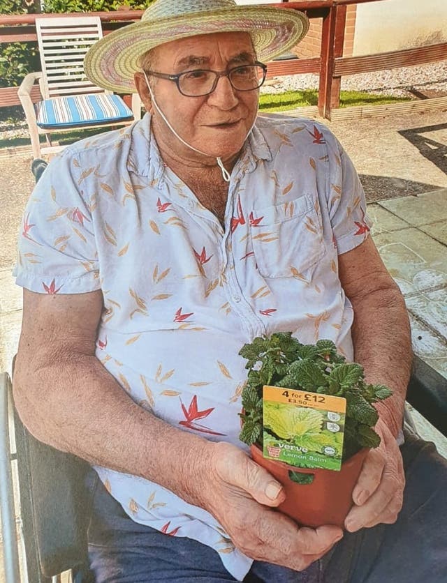 Donald Burgess was taken to hospital after the incident