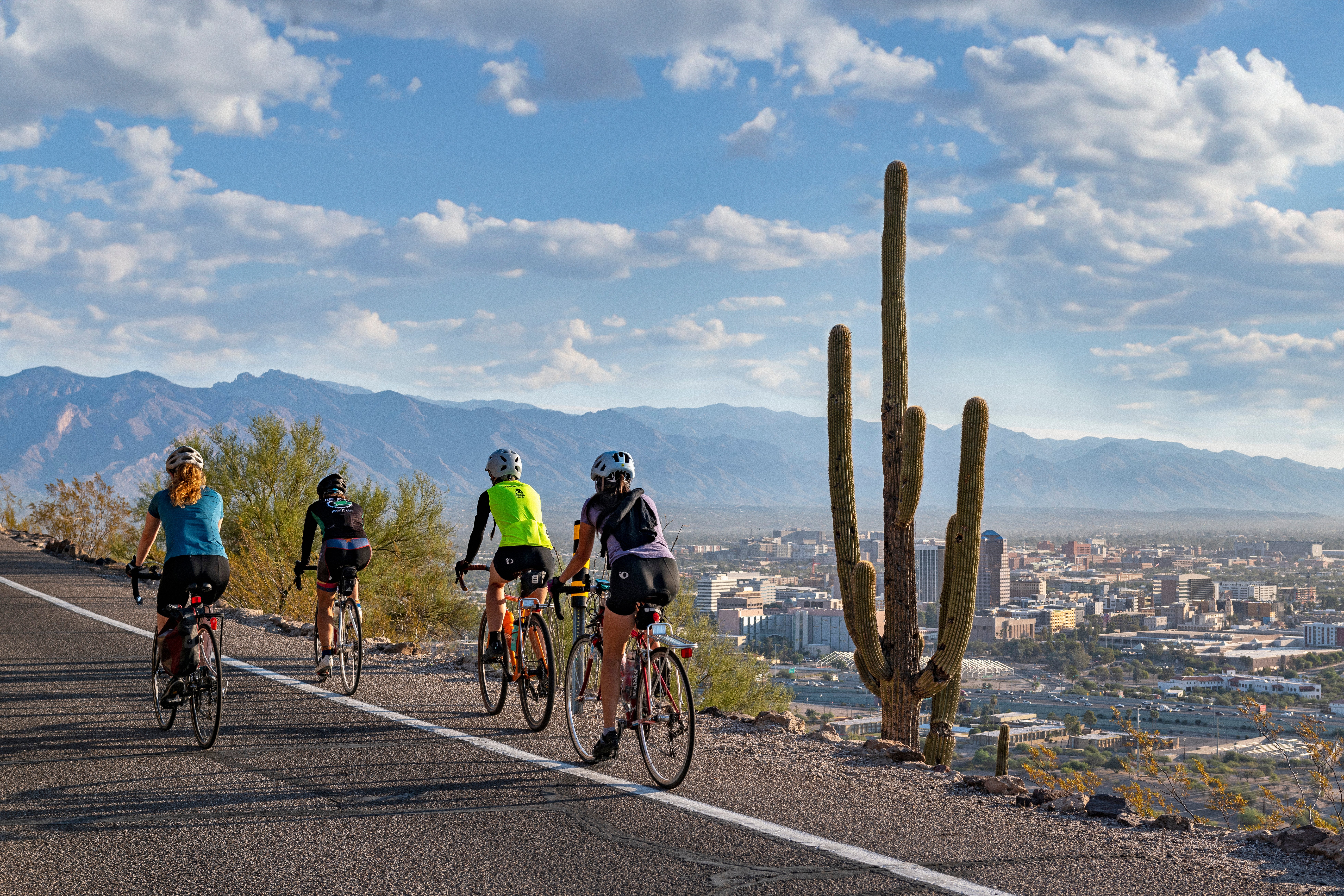 Tucson has a deserved reputation for being a cycling mecca, with riders enjoying views of the city and unspoiled desert landscapes