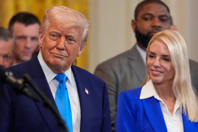 <p>Attorney General Pam Bondi is using the Justice Department as Trump’s personal law firm, according to critics</p>