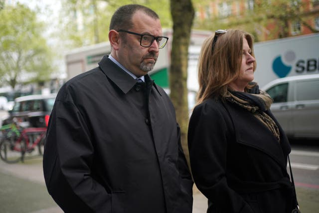 Pc Stephen Smith denies two counts of assault (Yui Mok/PA)