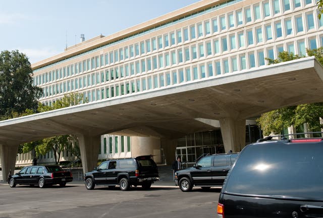 <p>A woman was shot dead outside the CIA headquarters in Virginia Thursday.</p>