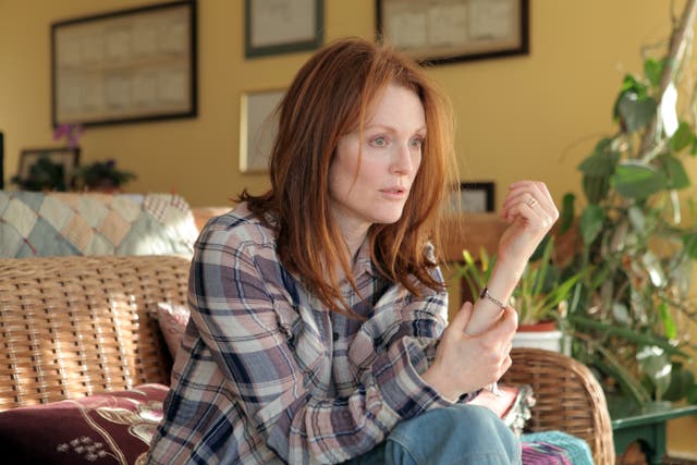 <p>In Still Alice (2014), Julianne Moore stars as a linguistics professor whose life begins to fall apart when she is diagnosed with early-onset Alzheimer's</p>