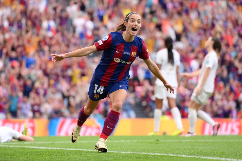 Aitana Bonmati, la mejor del mundo, anotó el gol de apertura contra Lyon en la final del año pasado