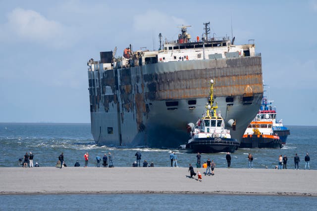 Netherlands Freighter Fire