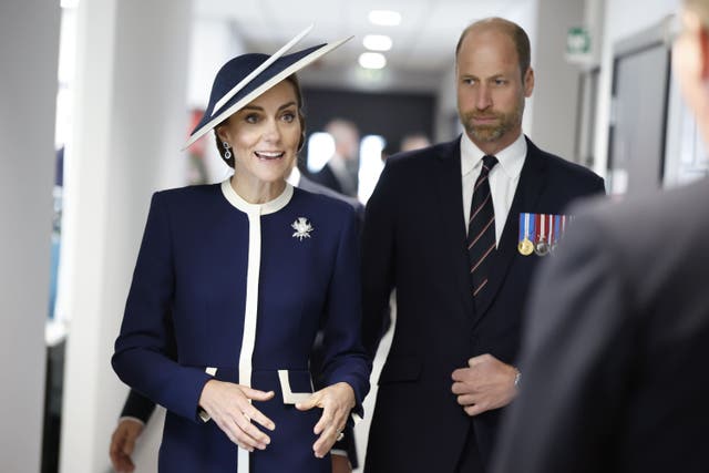 The Prince and Princess of Wales had a tour of the ship (Andy Barr/The Scottish Sun/PA)