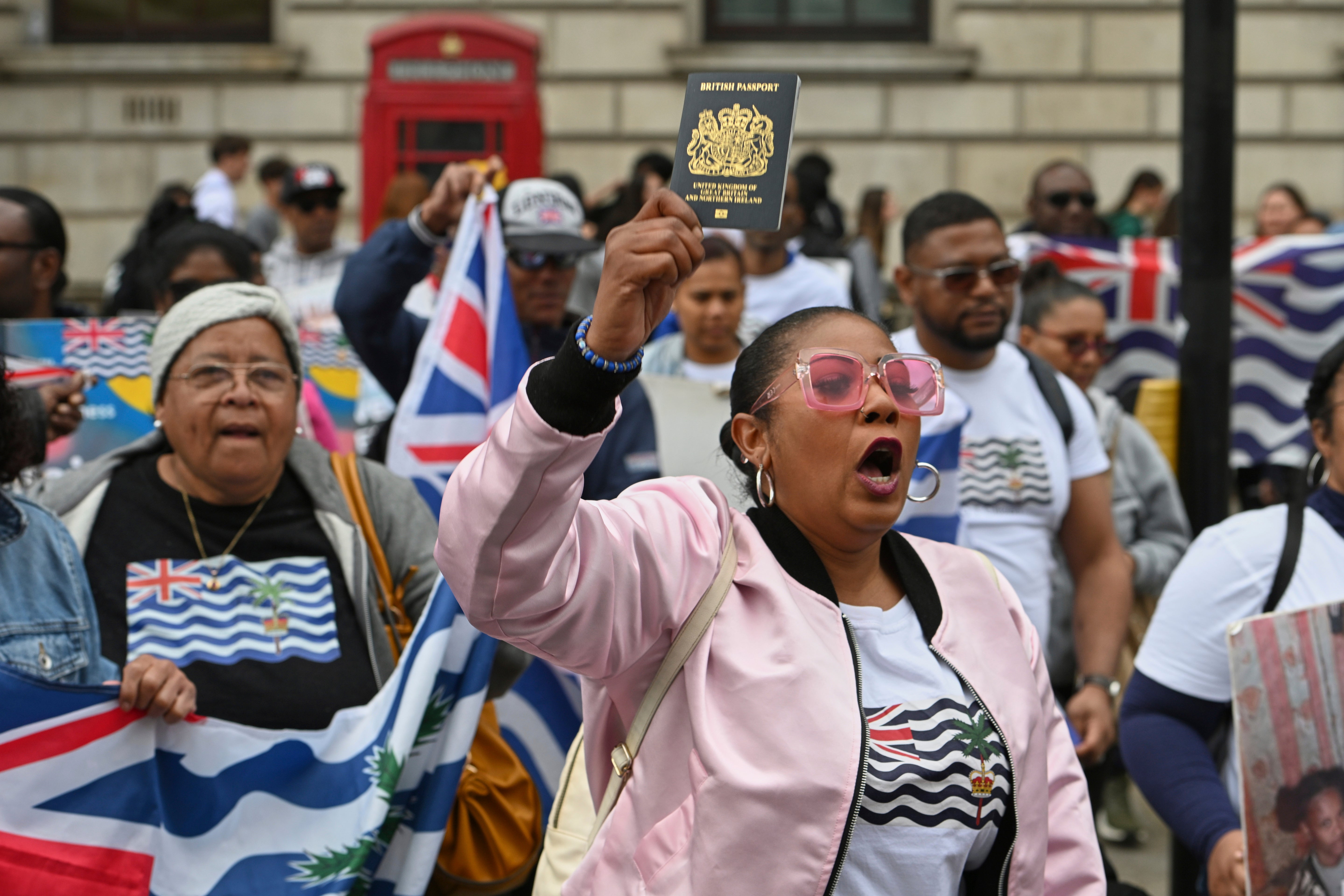 Britain Mauritius Chagos Islands Protest