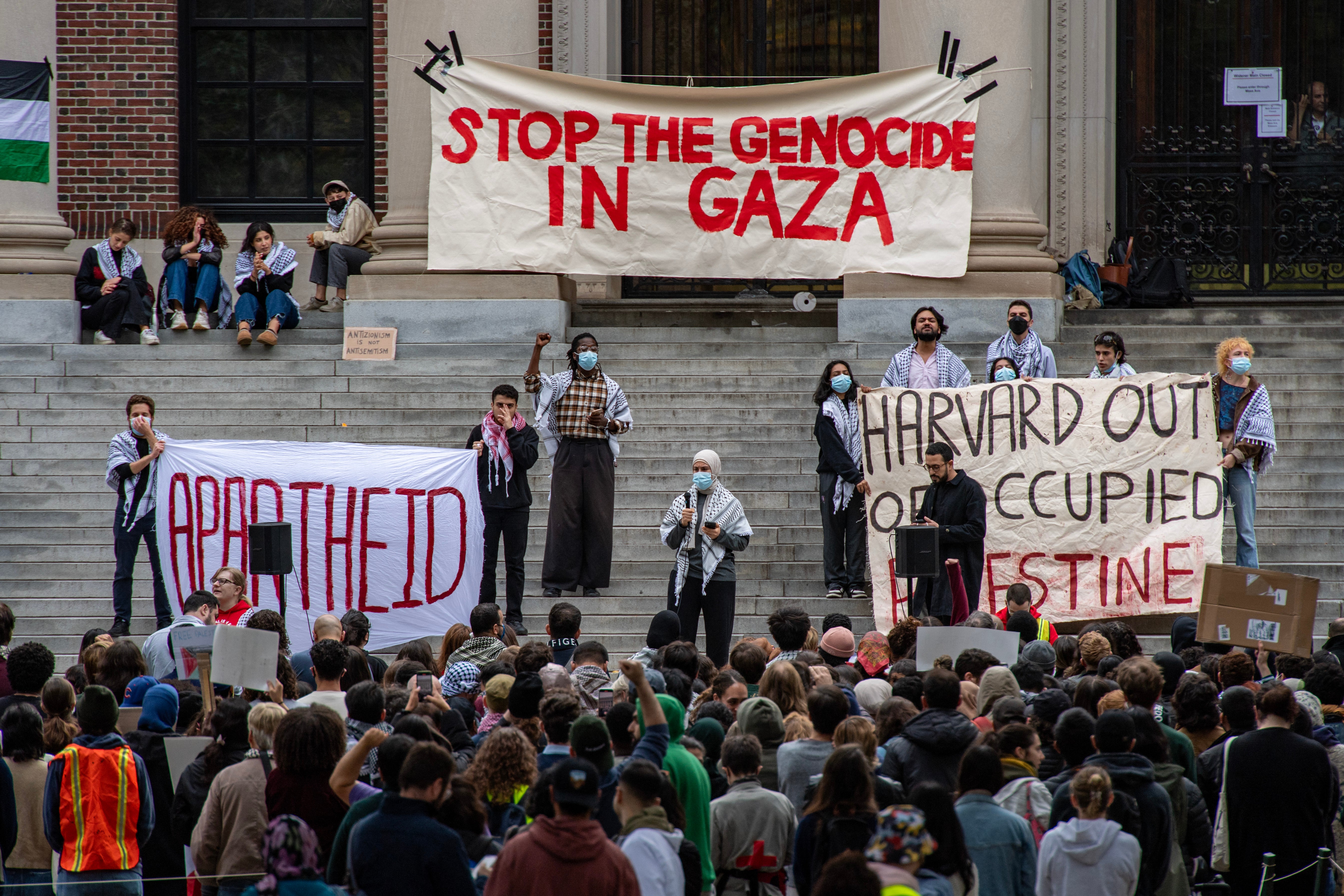 Pro-Palestinian protests at Harvard