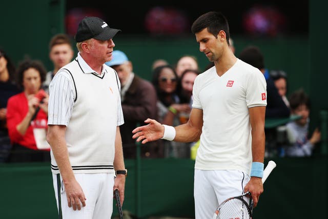 <p>Becker, 57, coached Djokovic to Wimbledon titles in 2014 and 2015</p>