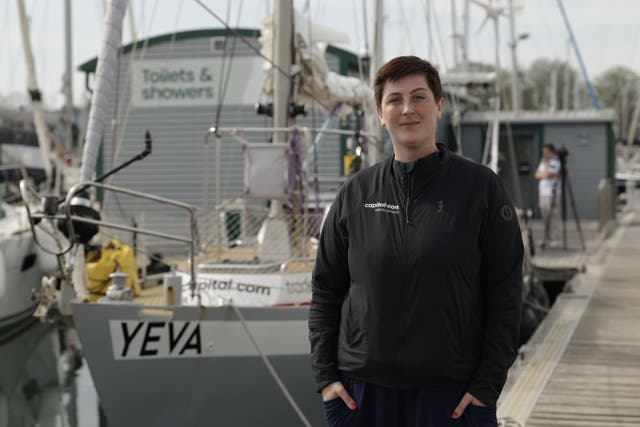 Ella Hibbert is aiming to break a world record as the first person to solo sail around the Arctic (Adrian Le Roux)