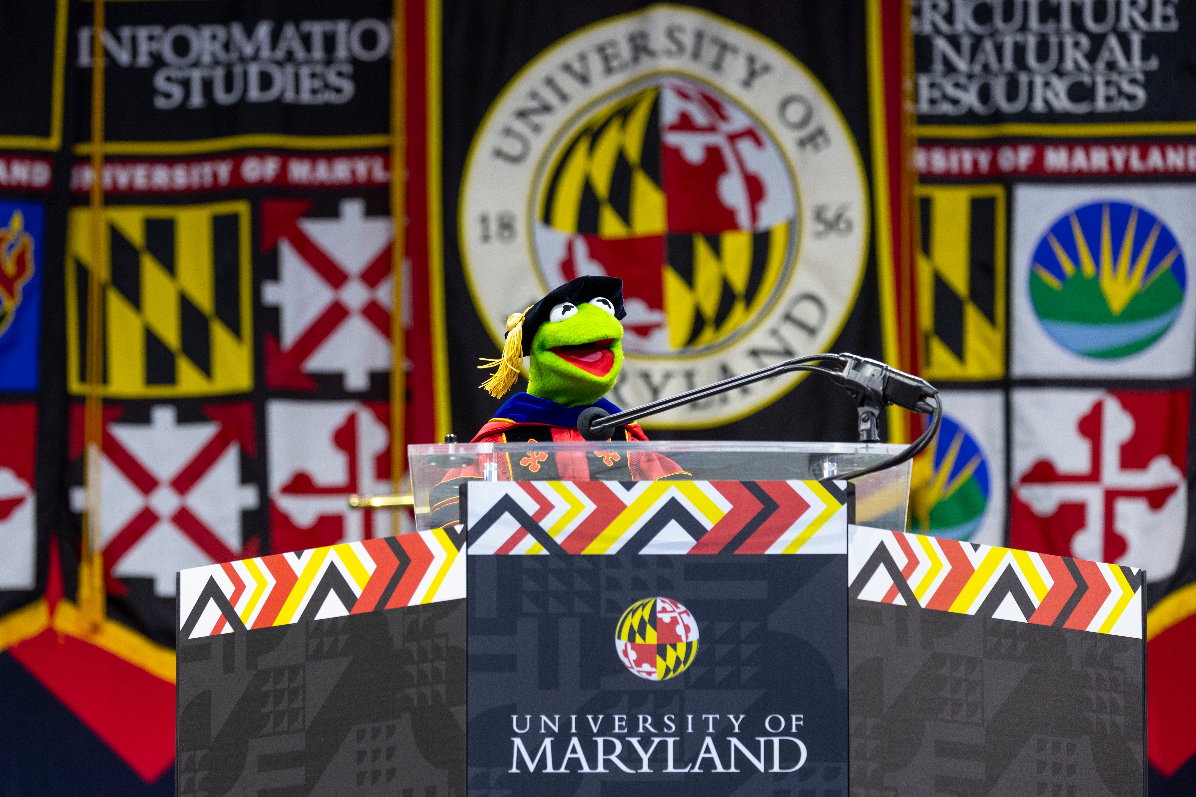 Kermit’s creator, Jim Henson, graduated from the University of Maryland in 1960