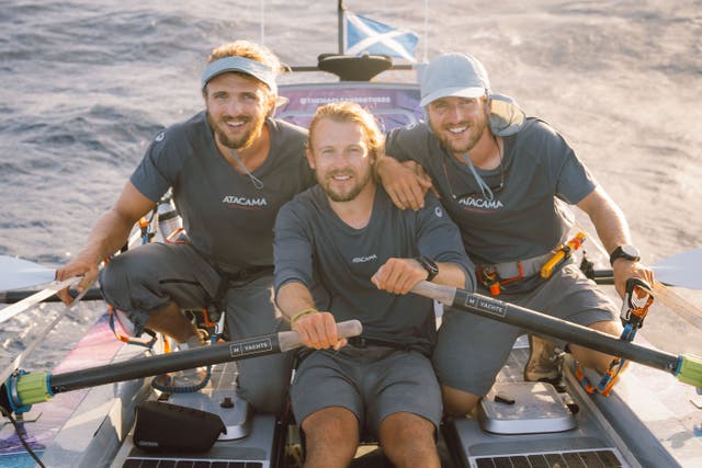 Brothers Lachlan, Jamie and Ewan Maclean have said morale remains high despite ‘achingly hard’ conditions (The Maclean brothers/PA)