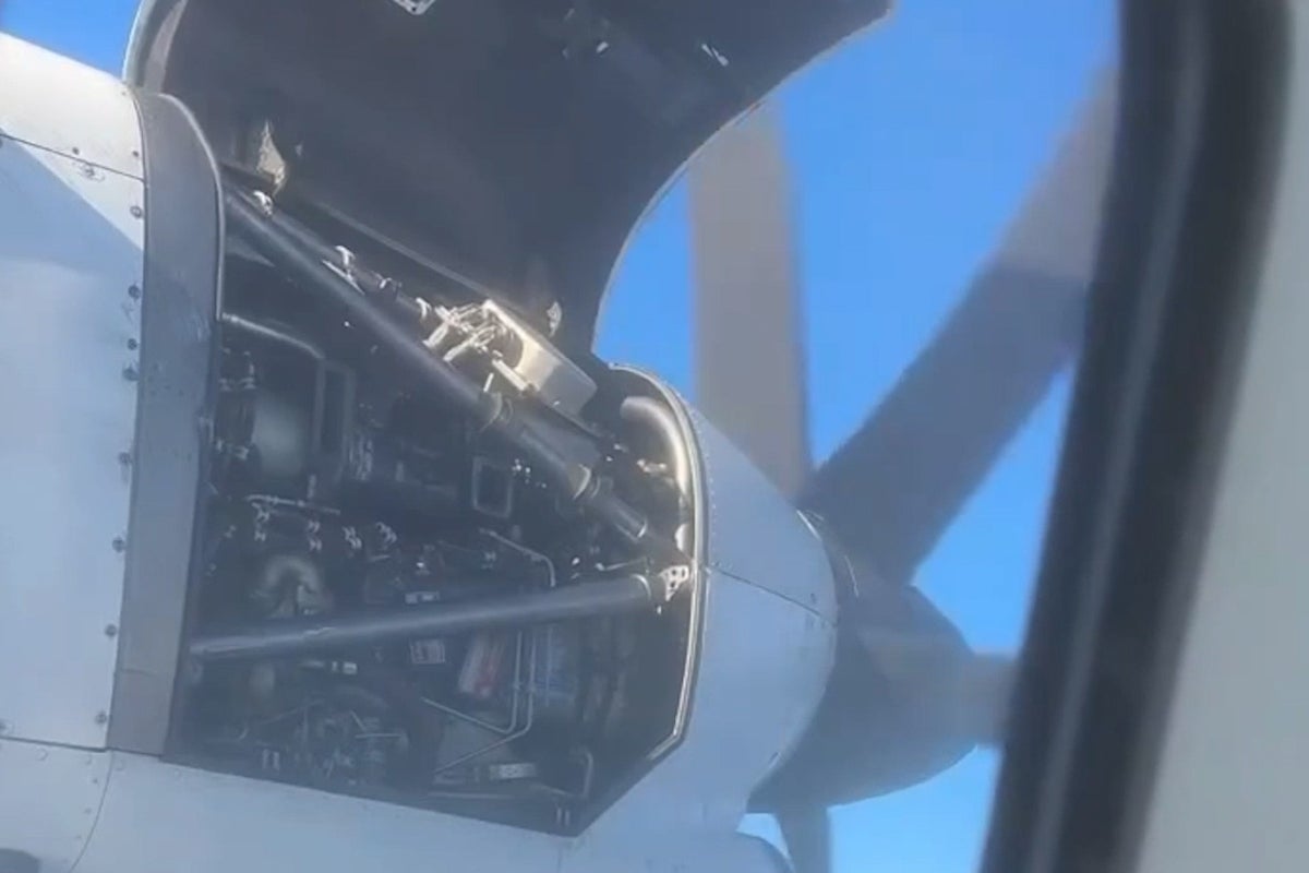 Terrified passengers film plane’s engine cover breaking apart mid-air