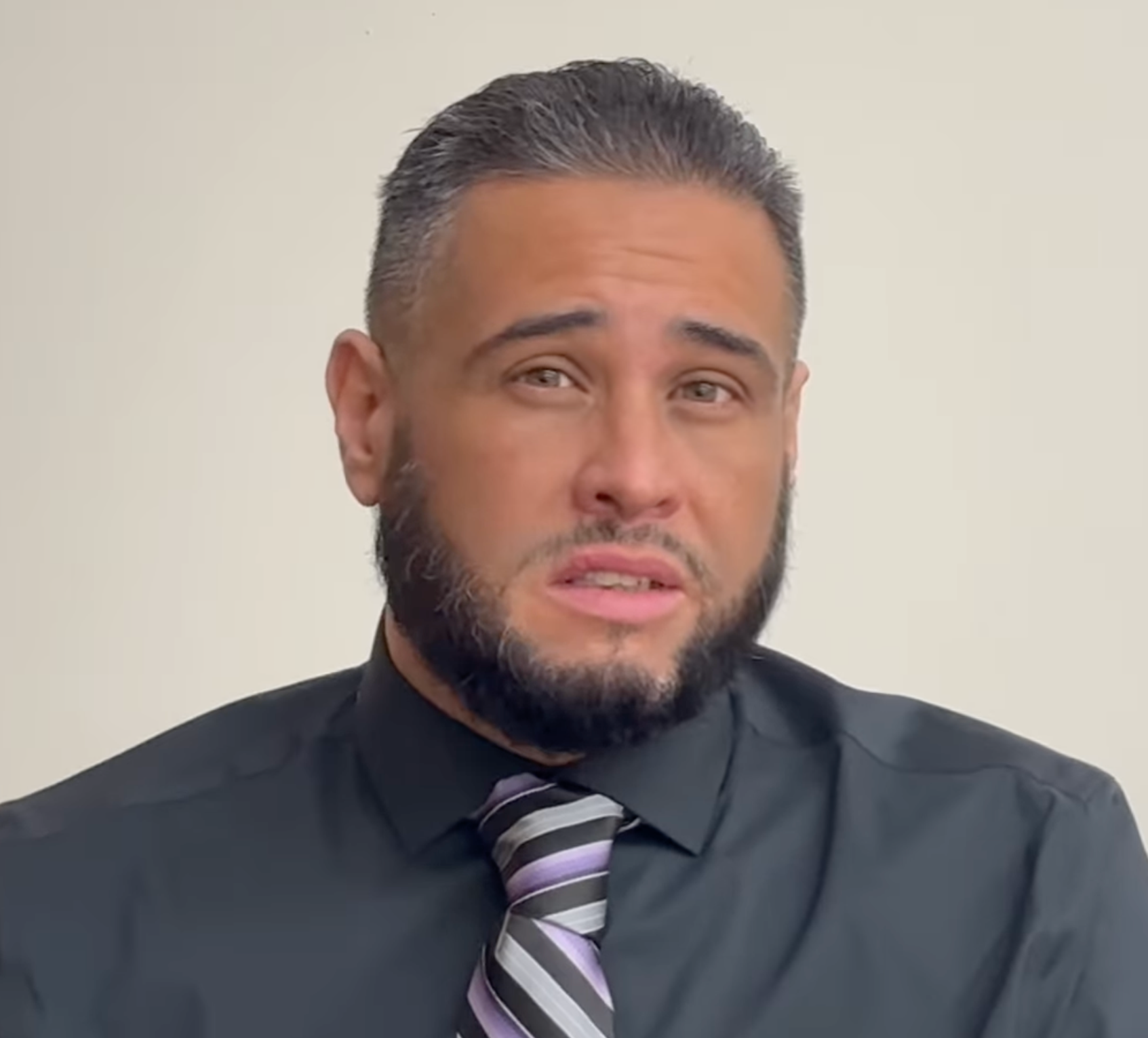 Eric Rodriguez, the father of suspect Israeli embassy gunman Elias Rodriguez, speaks on veterans affairs in a video put out by the Service Employees International Union on March 5 2025