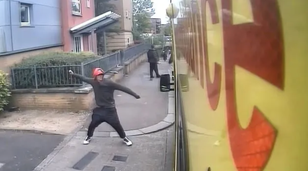 Watch moment brazen thief steals paramedics’ bag as they treat patient