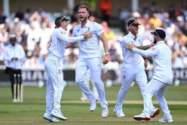 <p>Sam Cook took a wicket in his third over on debut</p>