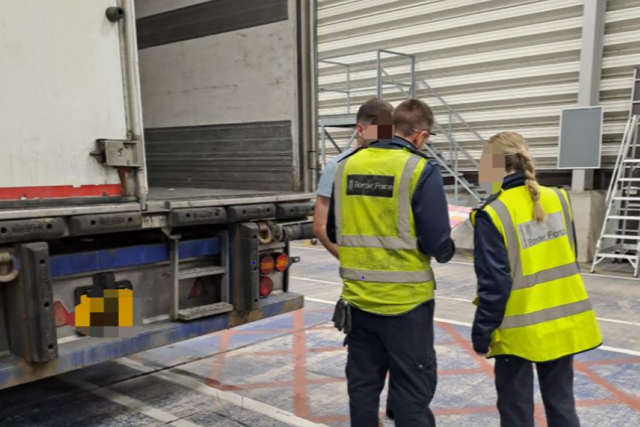 The Home Office said 33 arrests have been made and and a lorry was seized (Home Office/PA)