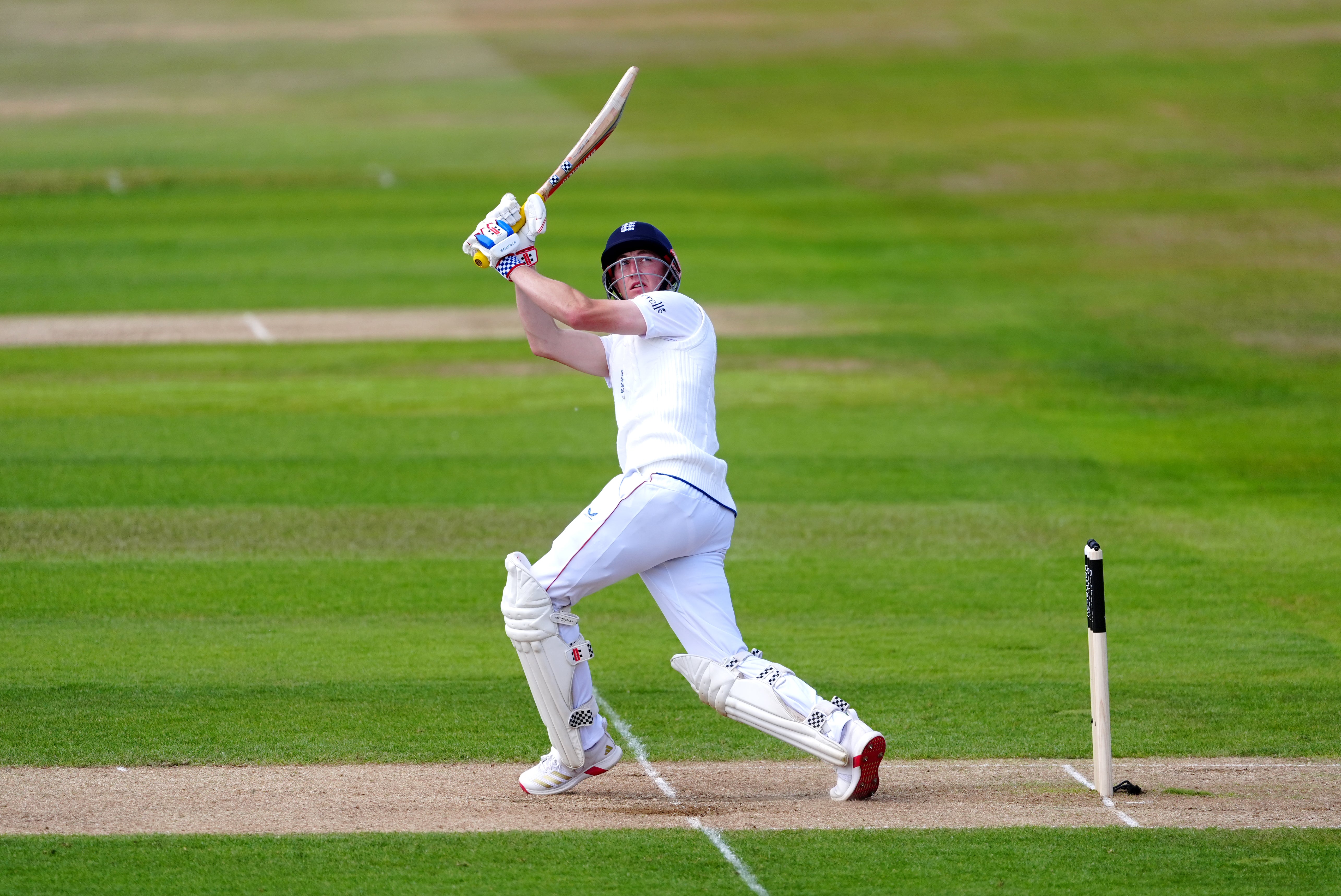 Harry Brook hoisted a couple of mighty blows to get to 50