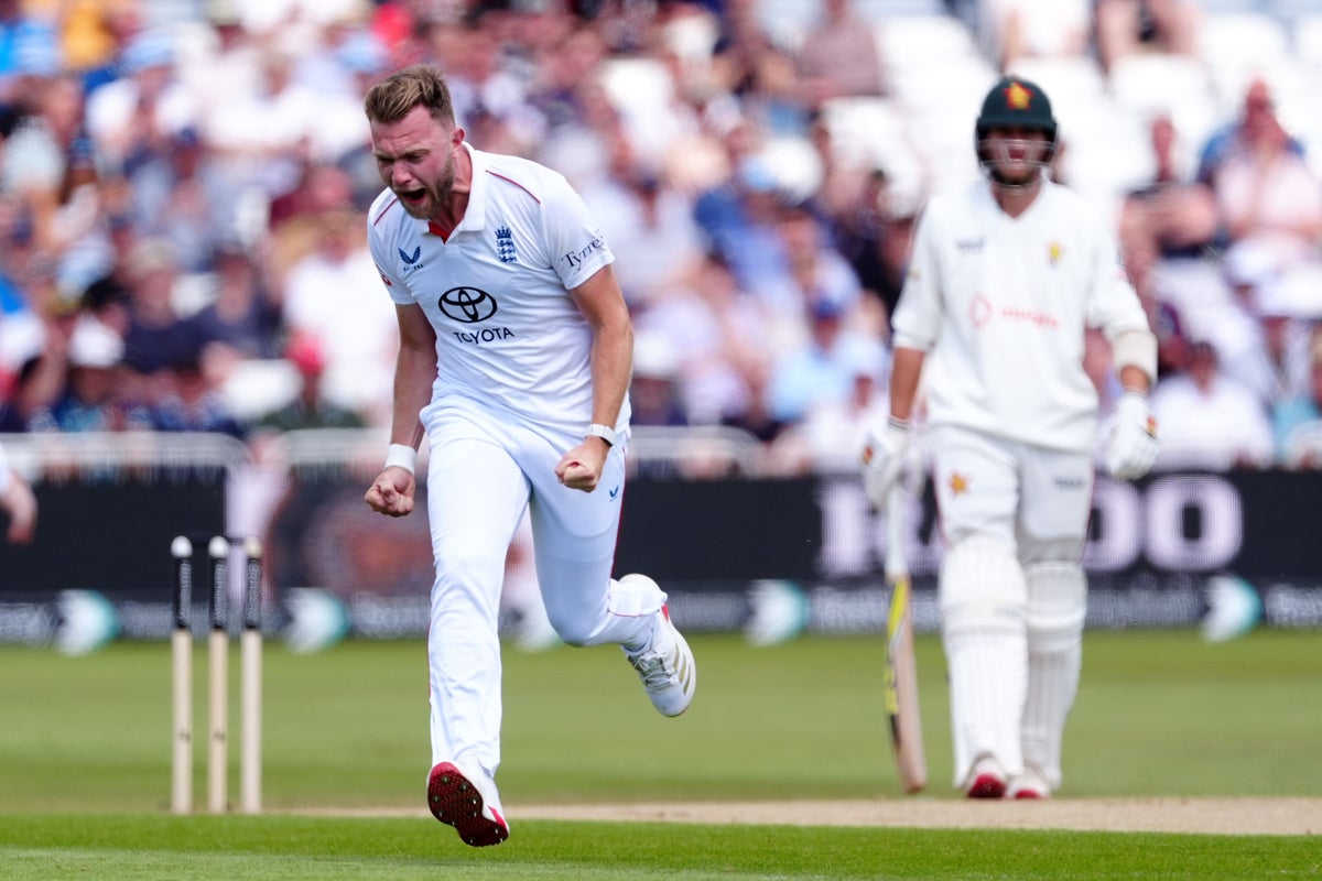 Sam Cook claims debut wicket as England dominate Zimbabwe