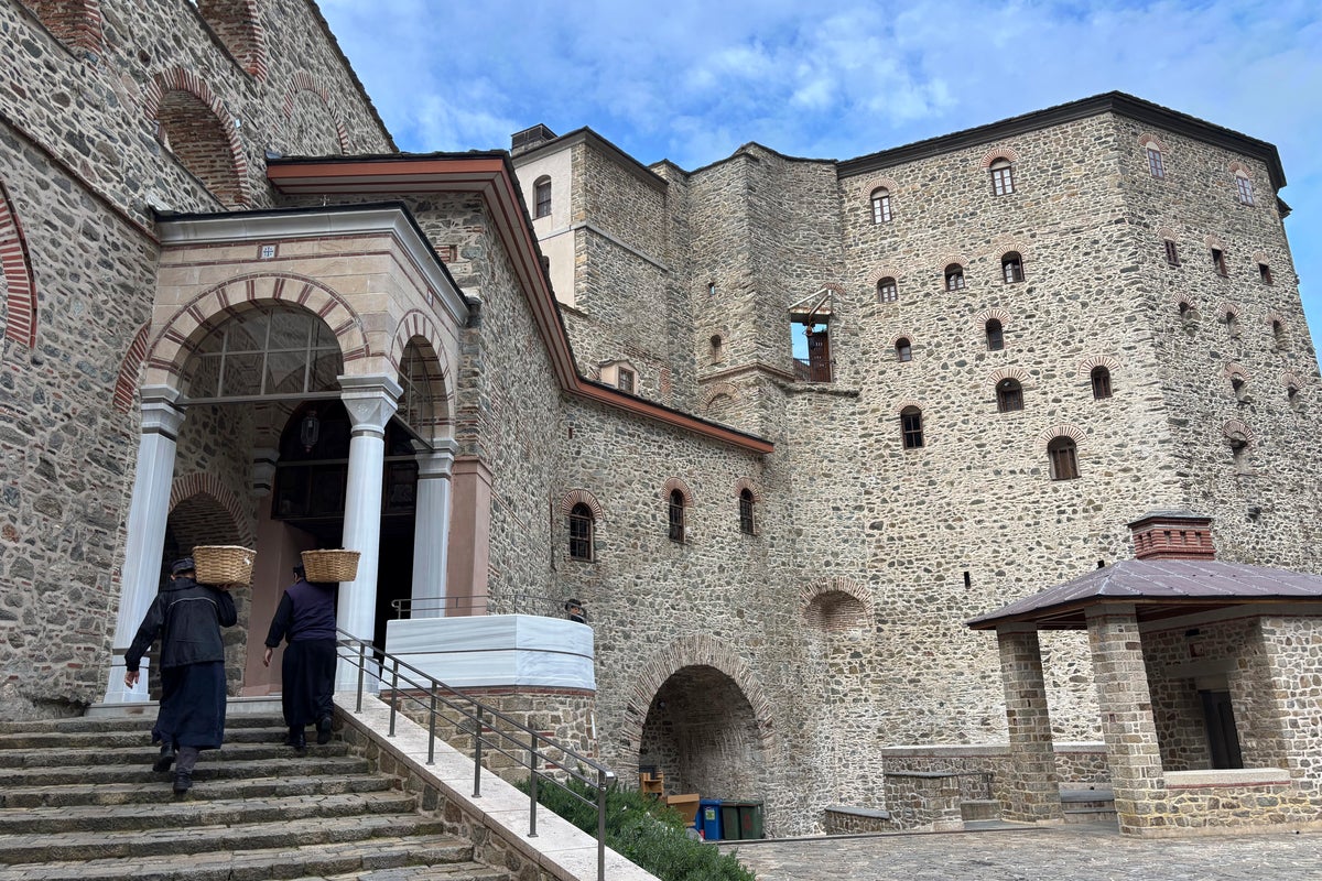 Earthquakes damage centuries-old monasteries in a secluded religious community in Greece