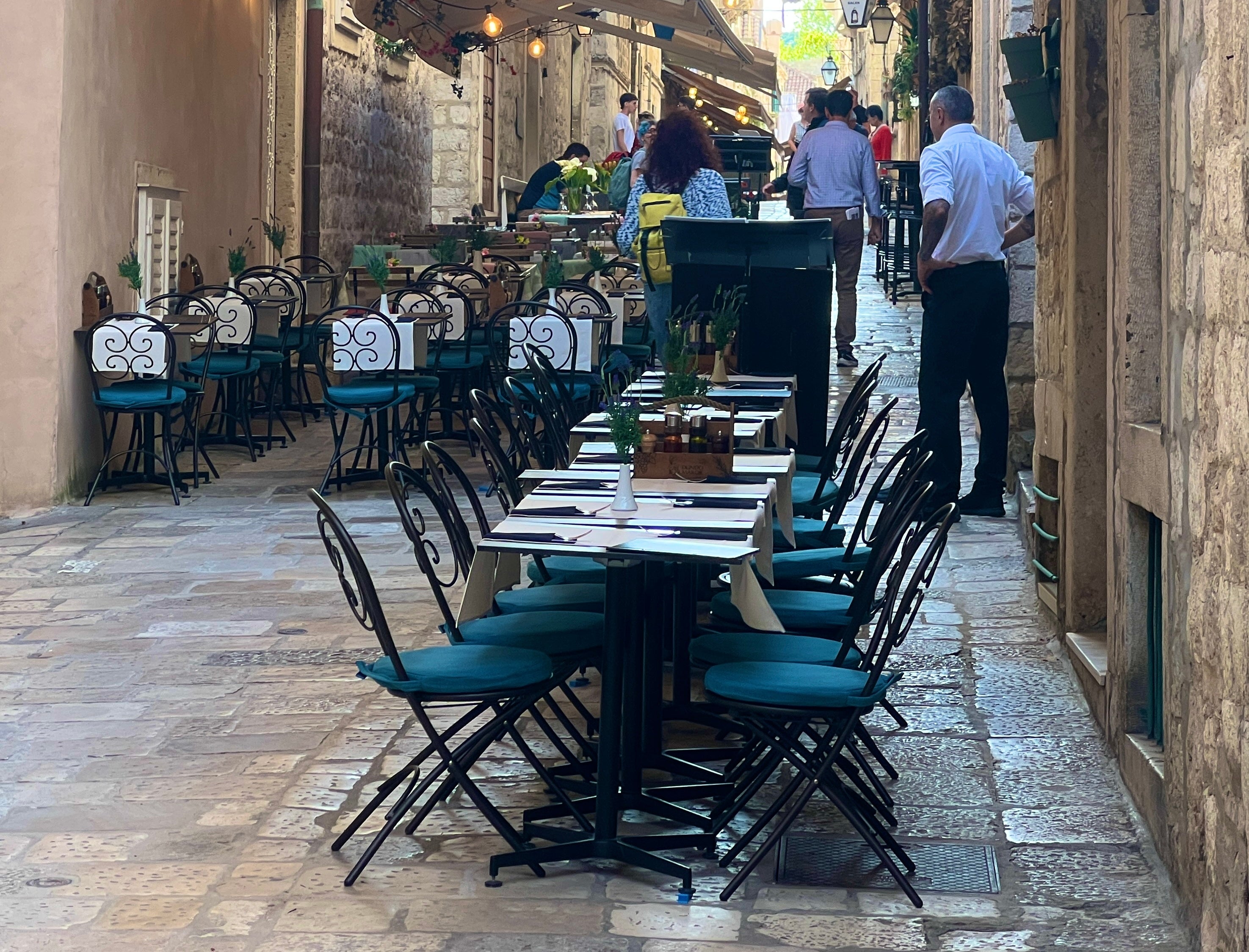 A cafe in Dubrovnik, Croatia