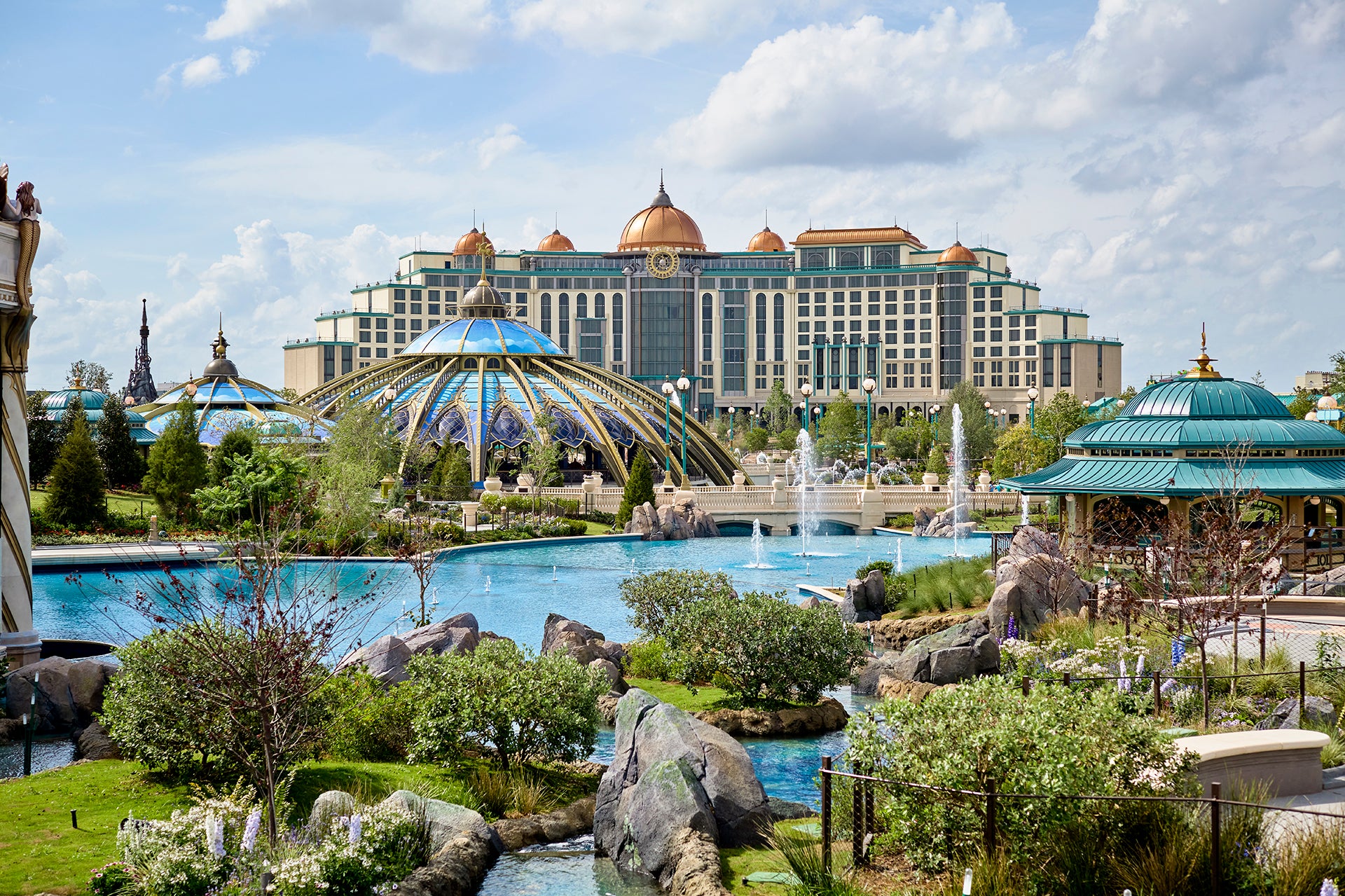 Celestial Park is home to restaurants, shops, rolling gardens, waterways and pathways