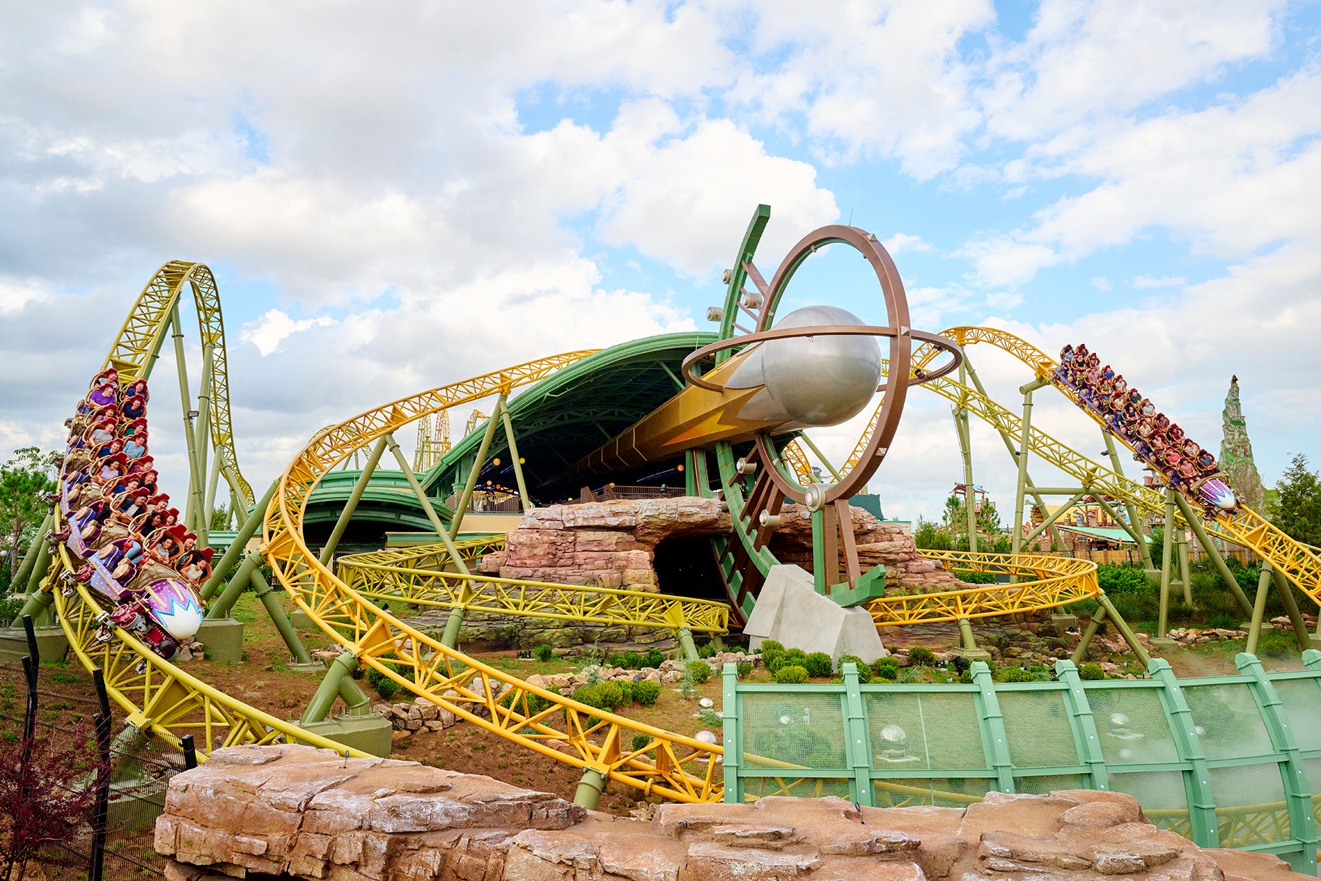 Celestial Park's Stardust Racers coaster