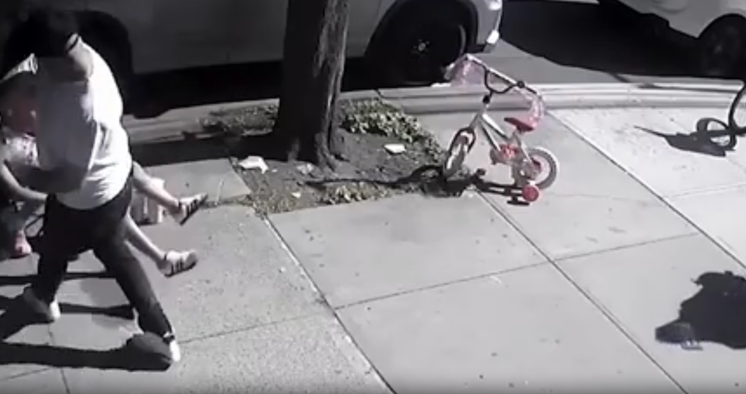 The alleged attack knocked some of the 9-year-old girl's teeth loose, police said.