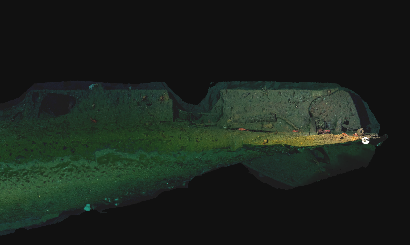 Nach den Tauchgängen bis USS-F1 veranstalteten die Expeditionsmitglieder eine Erinnerungszeremonie für die auf See verlorenen Dienstmitglieder. Es gab 19 Menschen, die an Bord des U -Bootes starben