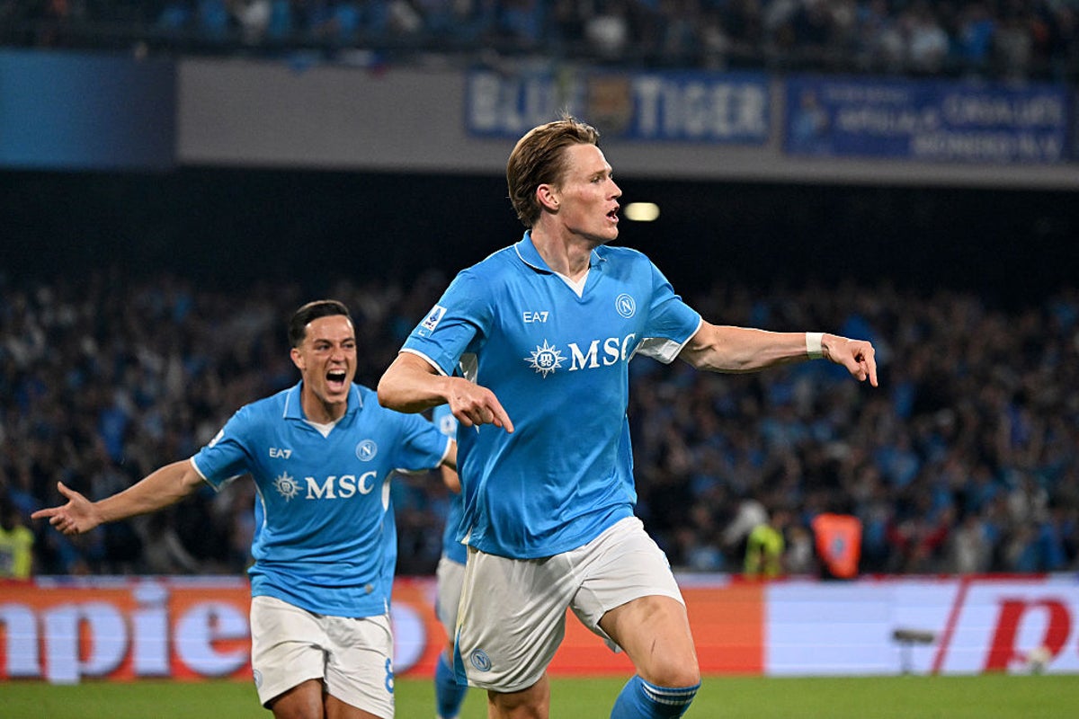 Scott McTominay’s stunning scissor kick delivers Serie A title for Napoli 