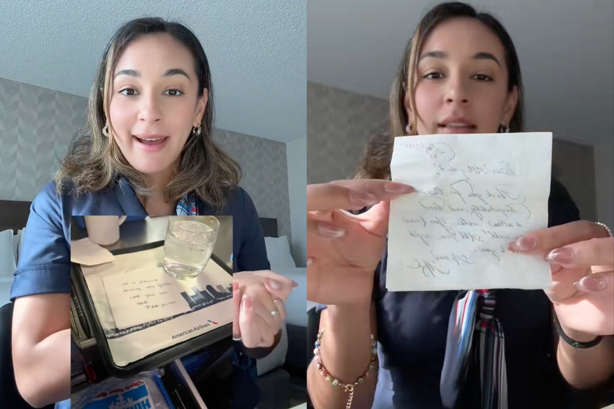 Flight attendant shows off handwritten note from Meghan Markle after duchess flies commercial