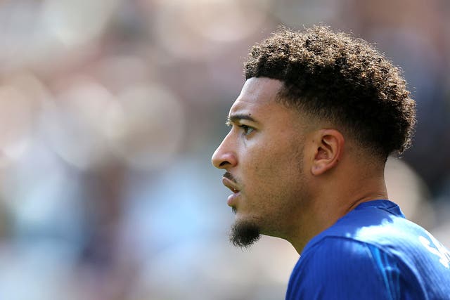 <p>Sancho has spent the season on loan at Chelsea</p>
