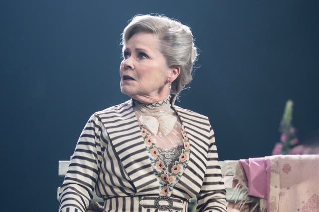 <p>Grande dame:  Imelda Staunton is magnificent as the titular Mrs Warren</p>