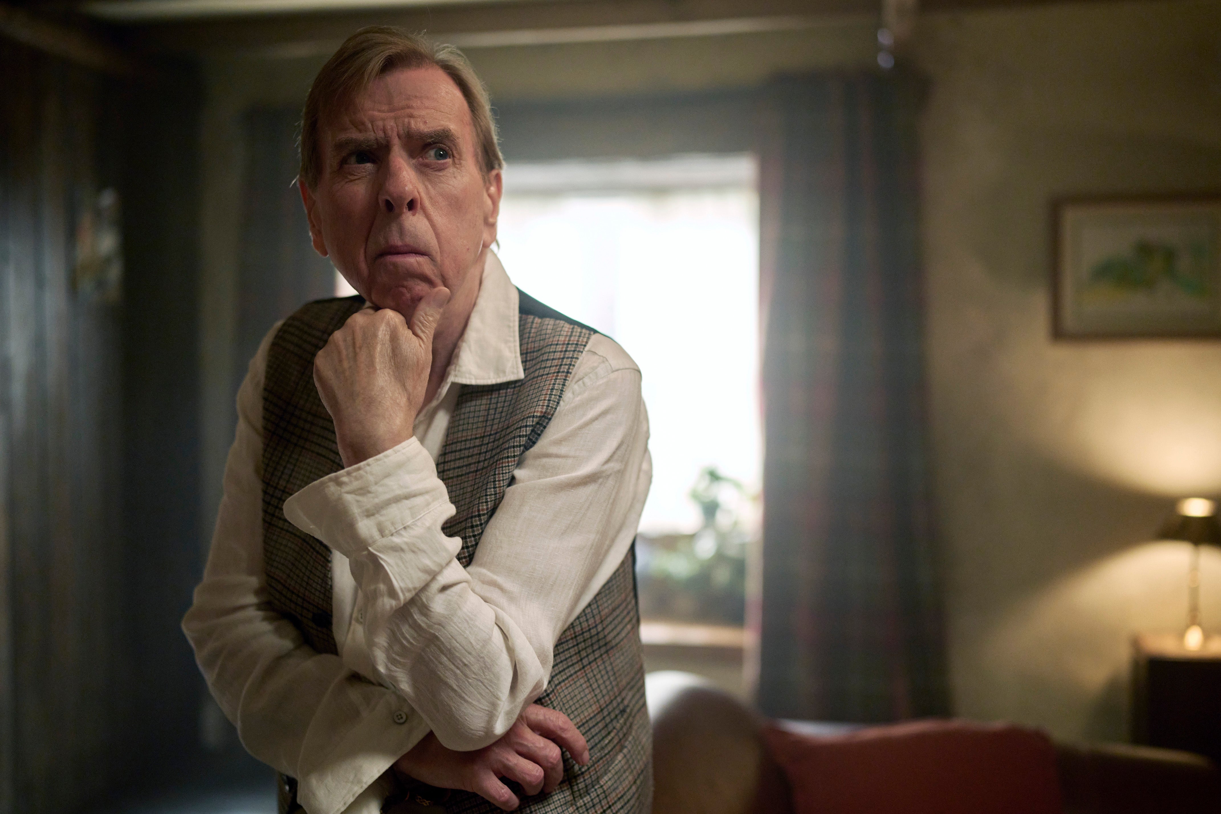Spall plays a local Thesp with a flair for solving crime