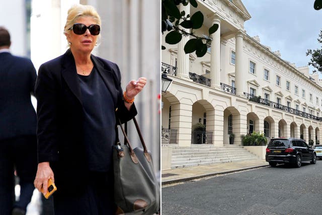 <p>Deborah Fiorentino, 63, was sued after she failed to pay the mortgage on her Grade-I listed Regents Park home</p>
