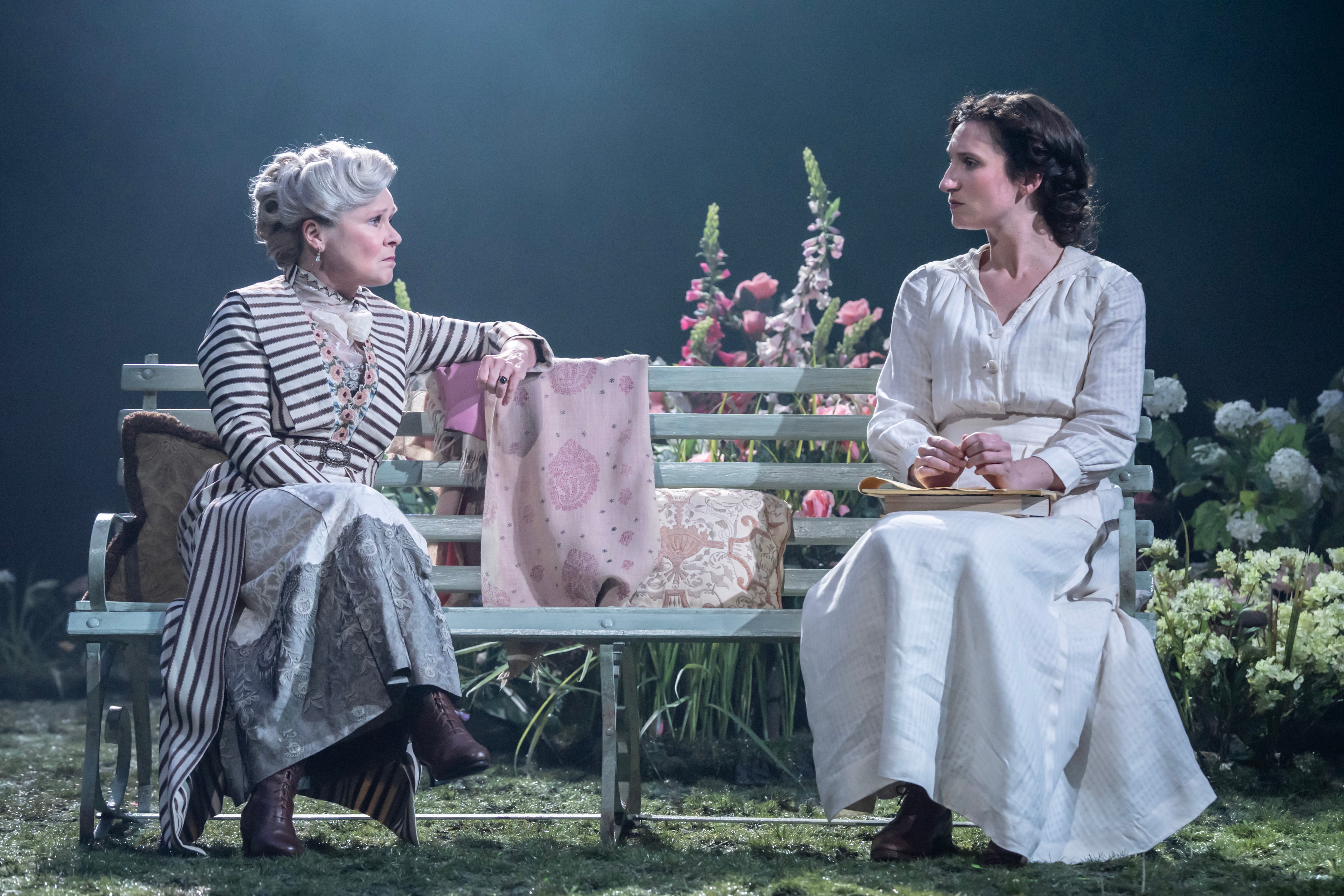 Mirror image: Imelda Staunton and Bessie Carter star opposite one another for the first time in ‘Mrs Warren’s Profession’