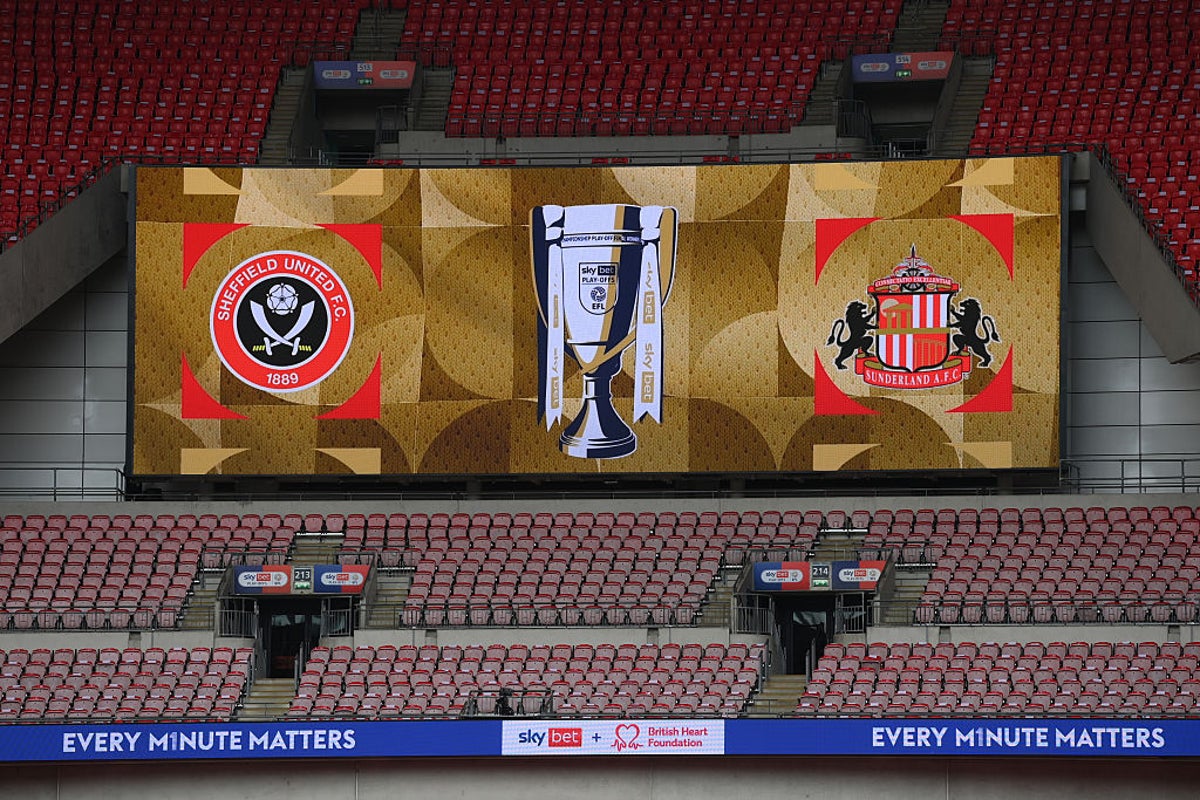 Sheffield United vs Sunderland LIVE: Premier League promotion on the line at Wembley